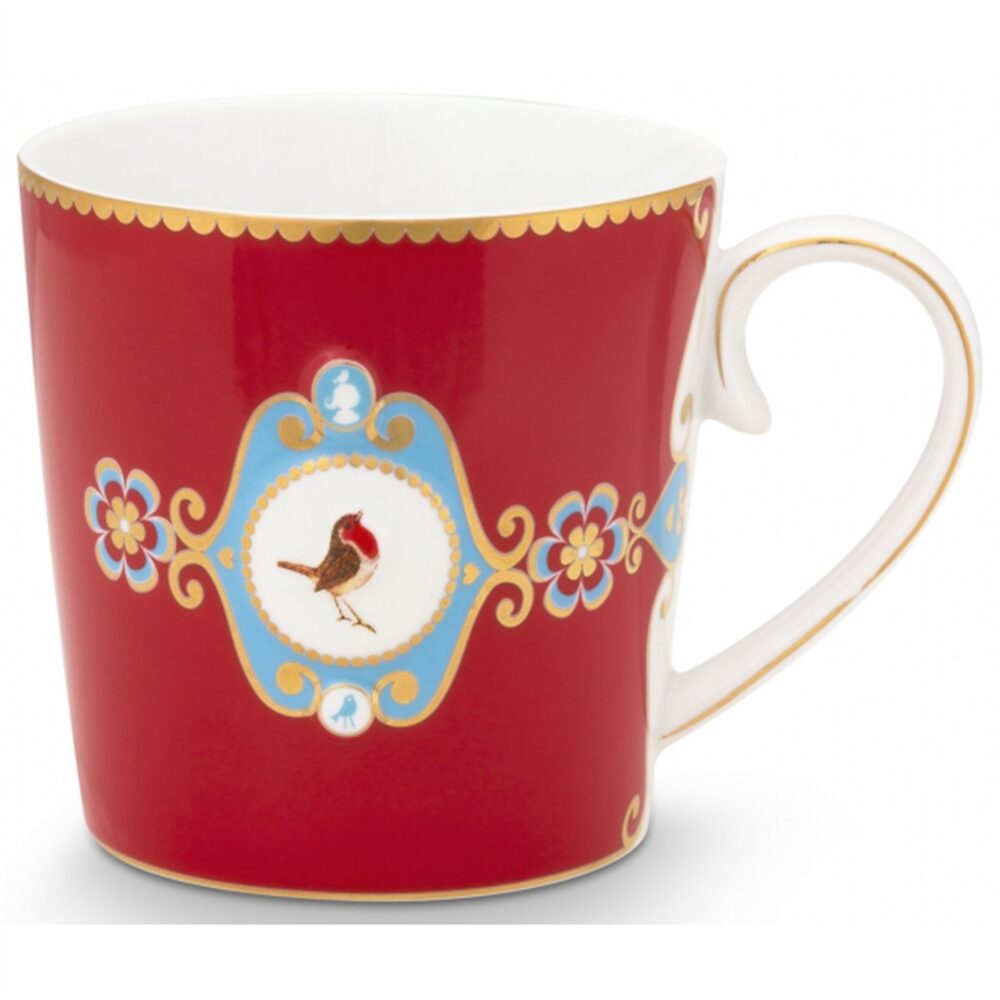 PiP Love Birds Caneca Grande Vermelha 250ml