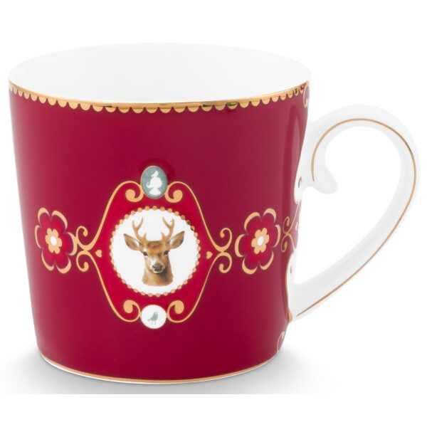 PiP Love Birds Caneca Medallion Viado Vermelho Escuro 190ml
