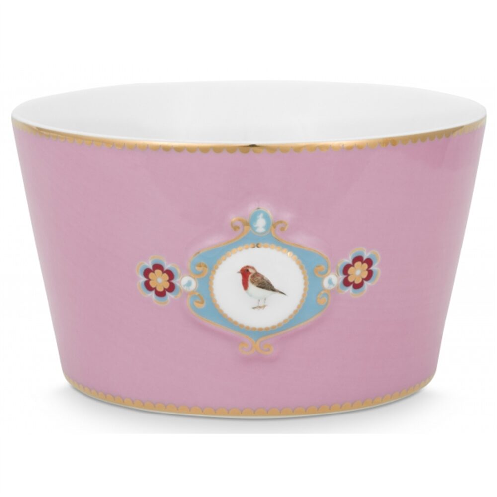 PiP Love Birds Medallion Taça Rosa 15cm