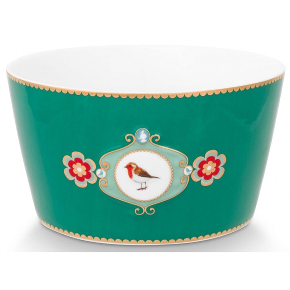 Pip Love Birds Taça Medallion Esmeralda 15cm