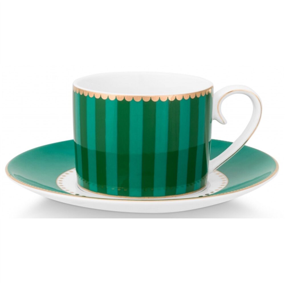 Pip Love Birds Chavena Expresso Riscas Esmeralda Verde 125ml