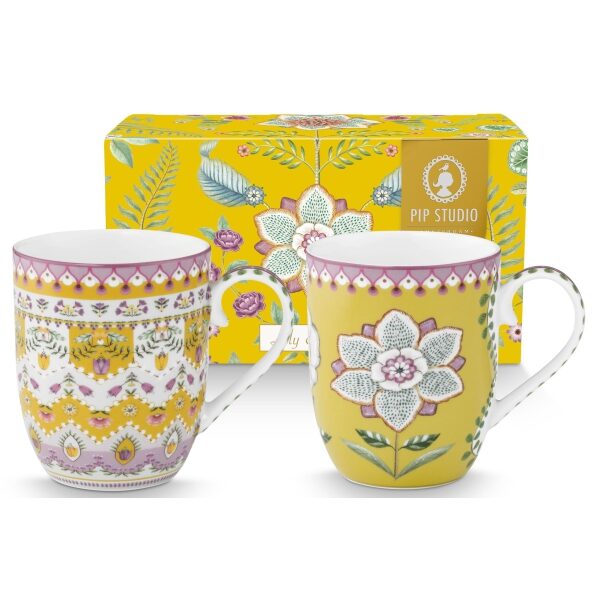 Pip Lily&Lotus Conj. 2Canecas Peq 200ml Amarelo
