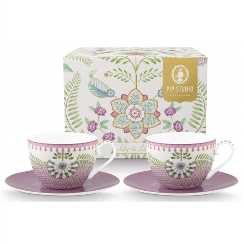 Pip Lily&Lotus Conj 2 Chávenas com Pires280ml
