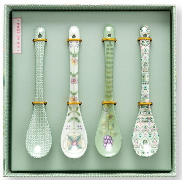 PiP Lily&Lotus Set/4 Colheres de Chá Verde