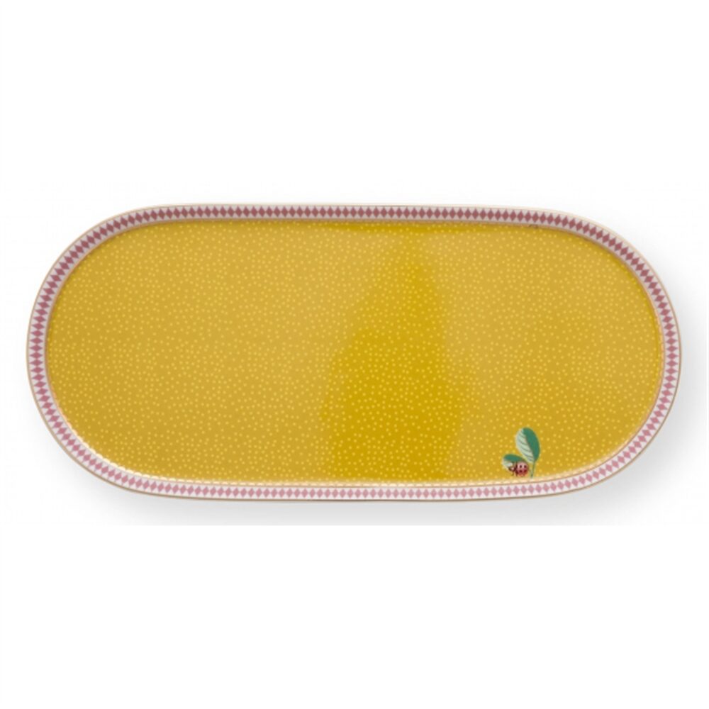PiP La Majorelle Prato para Bolos Rectangular Amarelo 25x12c