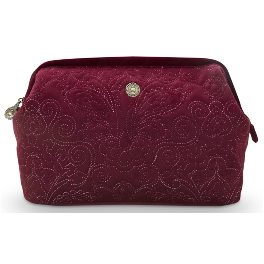 PiP Studio Bolsa XL Veludo Quiltey Days Vermelha 30x20.7x13.