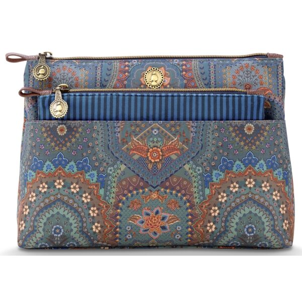 Pip Bolsa Cosméticos Combi Caryn Jabali Azul 26x7.5x18cm/22x