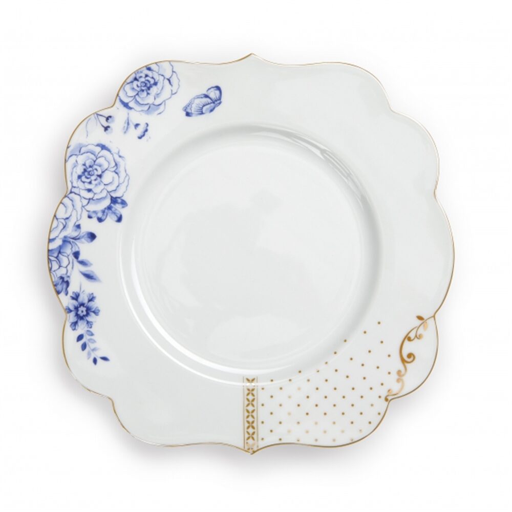 PiP Royal - Prato 23,5cm Branco/Azul
