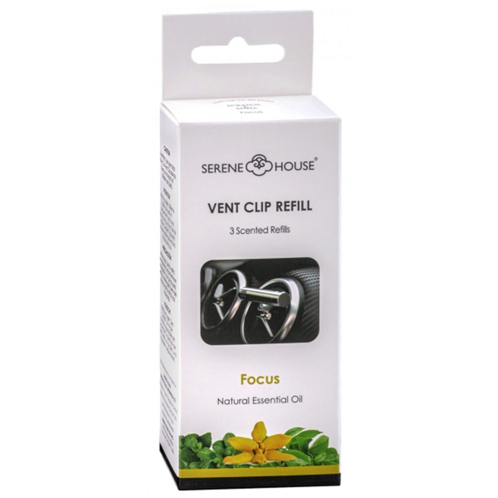 Serene House - Recarga Clip Automóvel 3pcs Focus