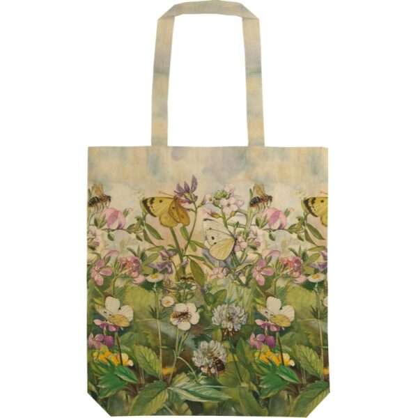 Saco Compras Algodão 38x42cm Borboleta no Prado