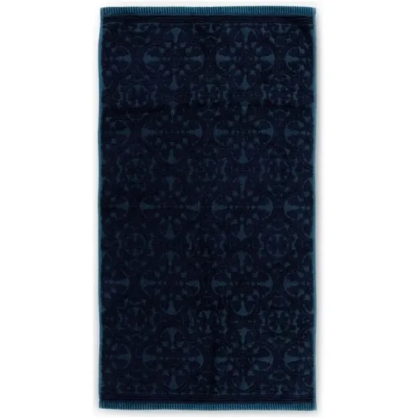 PiP Studio Toalha Rosto Tile de Pip Azul Escuro 55x100