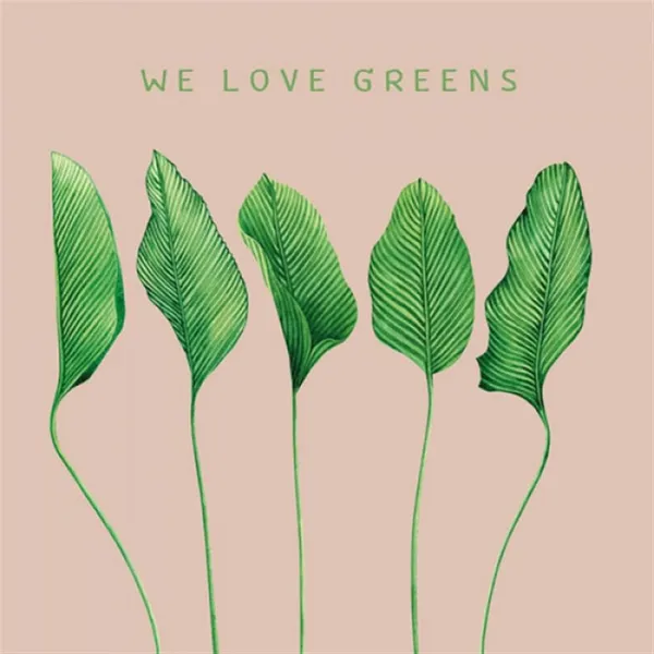 Guardanapo Bamboo - We love greens