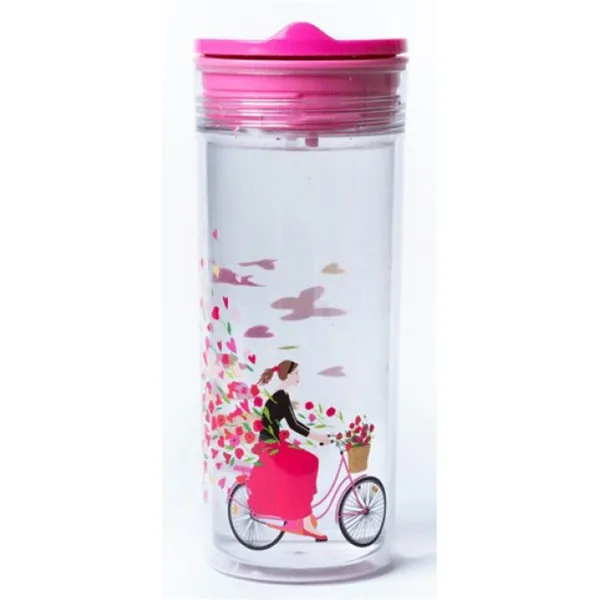 Garrafa SlideCup Crystal - Borboletas 500ml