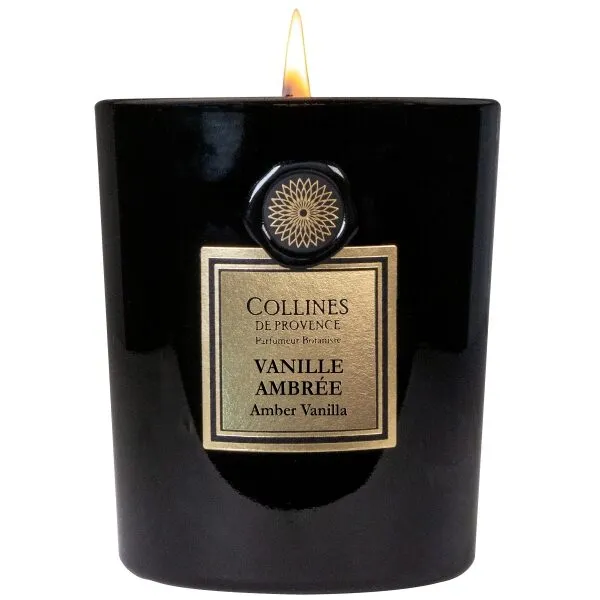 Flowers & Barks Vela Perfrumada 360g Ambar Baunilha