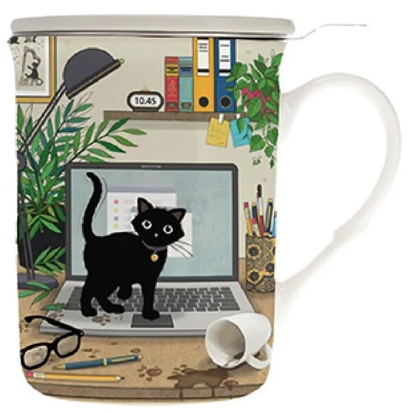 Bug Art Caneca Chá XL 435ml com Infusor e Tampa