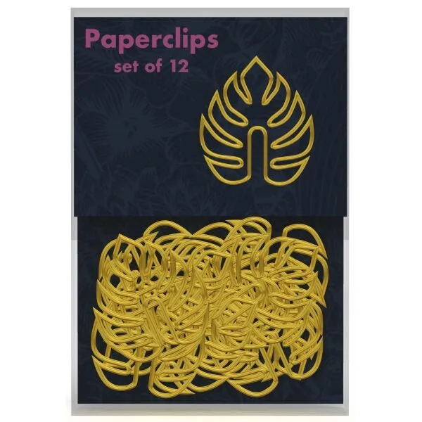 Botanic - Clips papel conj. 12