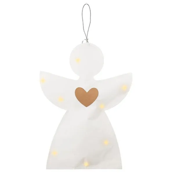 Anjo papel c/led  49cm