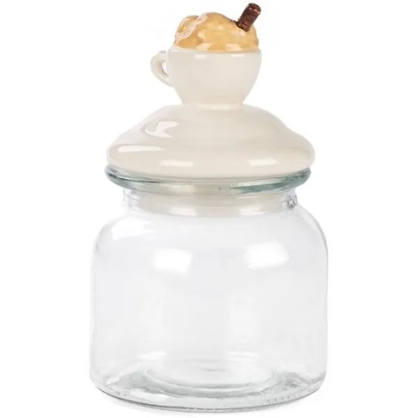 Frasco c/tampa chávena capuchino 18cm