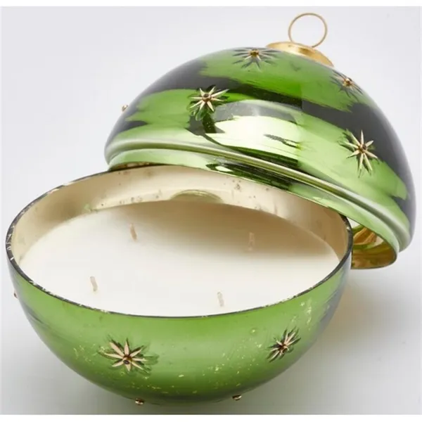 Vela Bola de Natal 18cm verde