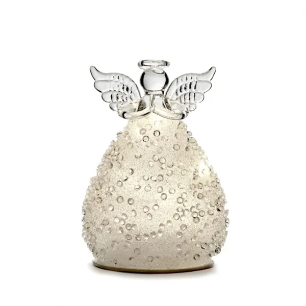 Anjo vidro  c/led 12cm