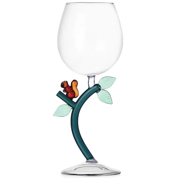 Copo Vinho Animal Farm Esquilo