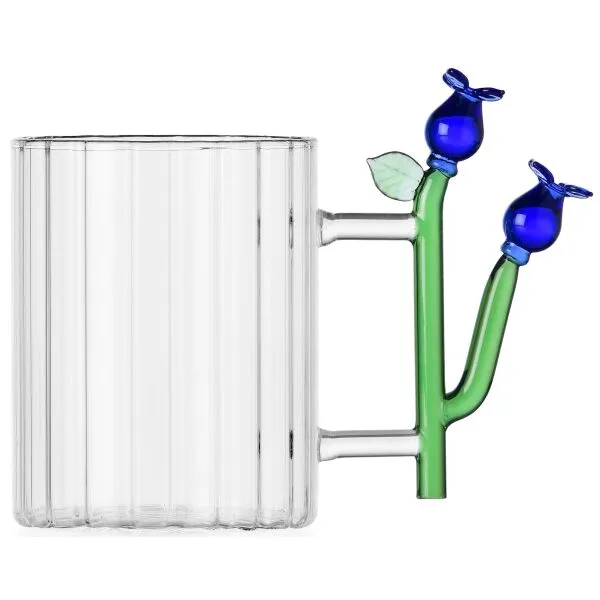 Caneca Botanica Flor azul