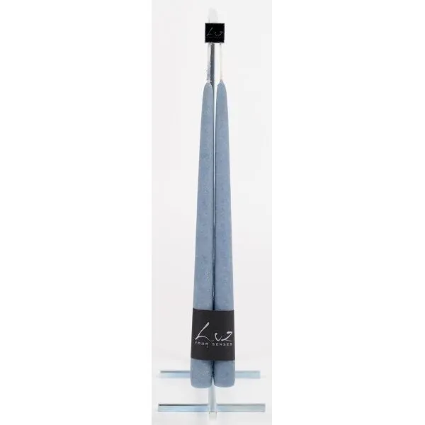 Vela Azul Oceano 30cm x 2.5 cm conj.2