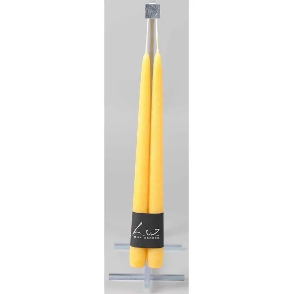 Vela Ocre 30cm x 2.5 cm conj.2
