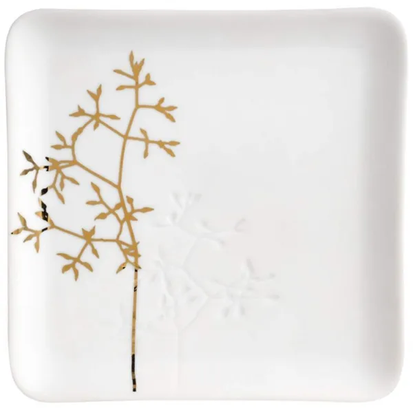 Prato Ramo de Ouro 13x13cm