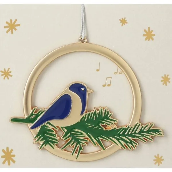 Enfeite de Natal Passaro 8 cm