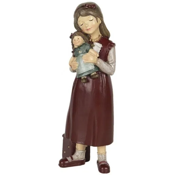 Menina c/boneca  21cm