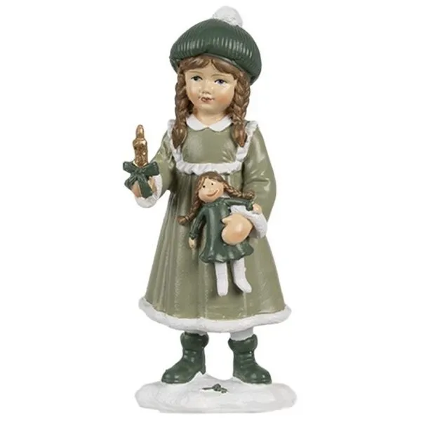 Menina c/boneca 13cm