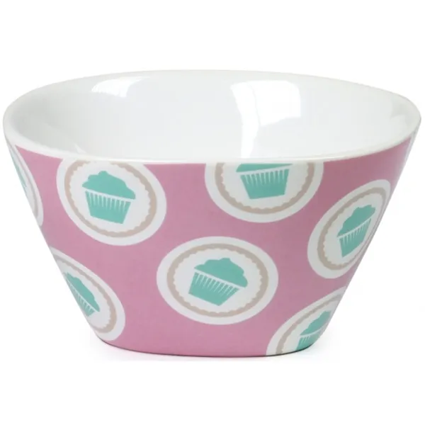 Lilys Cup Cake - Taça impressa cupcakes rosa Ø9,5cm
