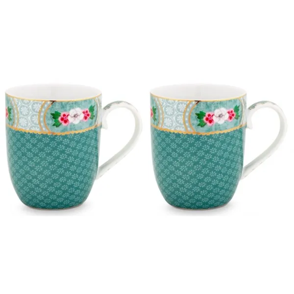 PiP Studio Blushing Birds - Conj. 2 Canecas peq. Azul 145ml