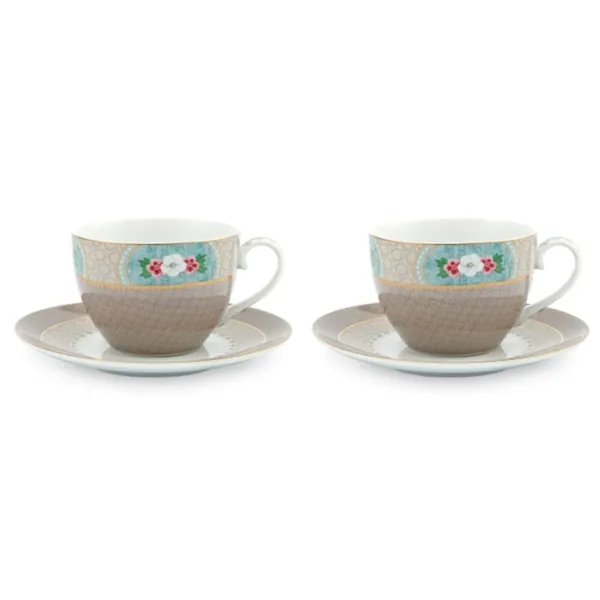 PiP Studio Blushing Birds - Conj.2 Chavenas Capucino Khaki