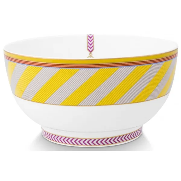 PiP Chique Taça Riscas Amarelo 20.5cm