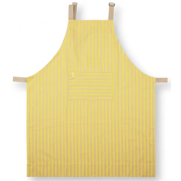 Pip Studio Avental Riscas Amarelo 72x89.5cm