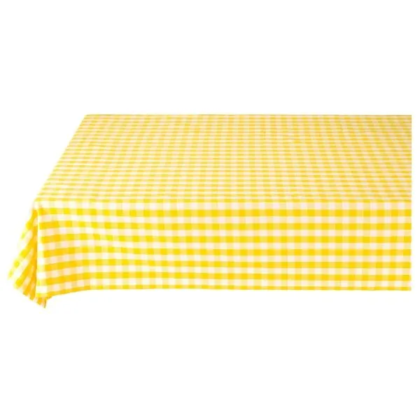 PiP Studio Toalha Mesa Xadrês Amarelo 160x250cm