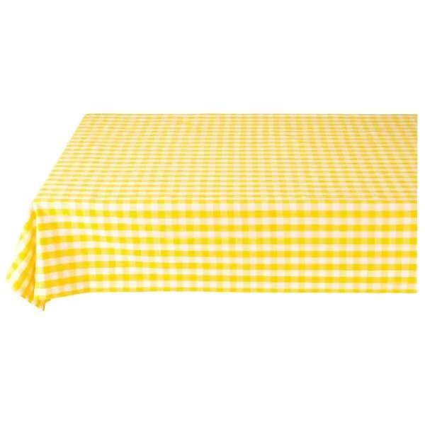 PiP Studio Toalha Mesa Xadrês Amarelo 180x300cm