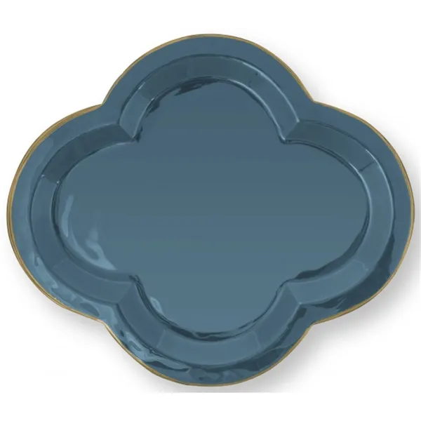 PiP Studio Travessa Metal Fancy Grande Azul Escuro 31x36cm