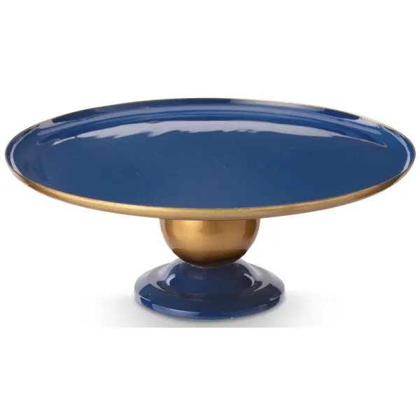 PiP Sphere Prato Bolos Metal Marinho-Ouro 32x12.5cm