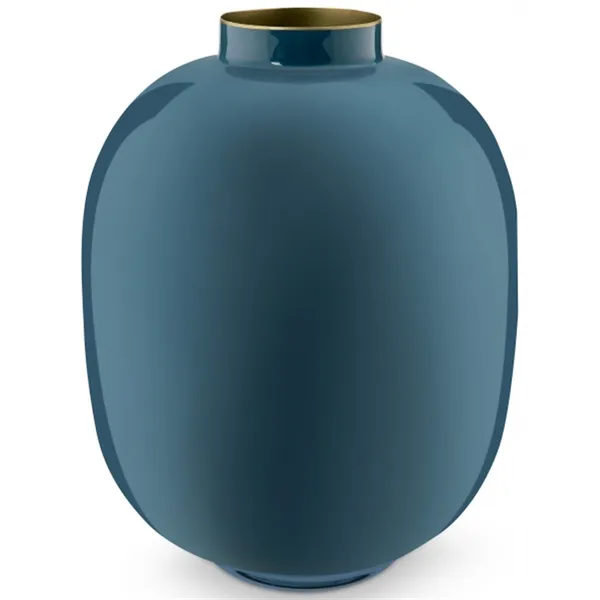 PiP Studio - Vaso metal Azul 32cm