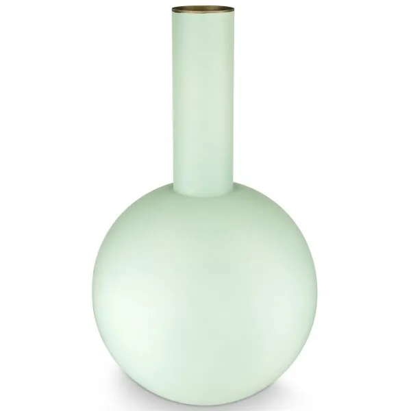 PiP Studio Vaso Metal L Azul Claro Mat 24.5x42cm