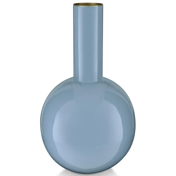 PiP Vaso Metal Azul Claro 19x33cm