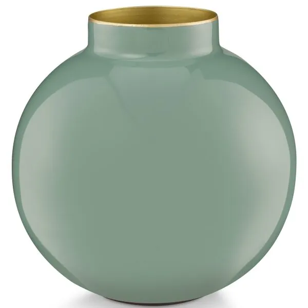 PiP Studio Vaso Metal Verde 17cm