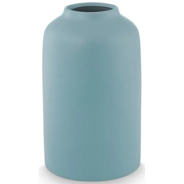 PiP Studio Vaso Cerâmico Azul Mat 30cm