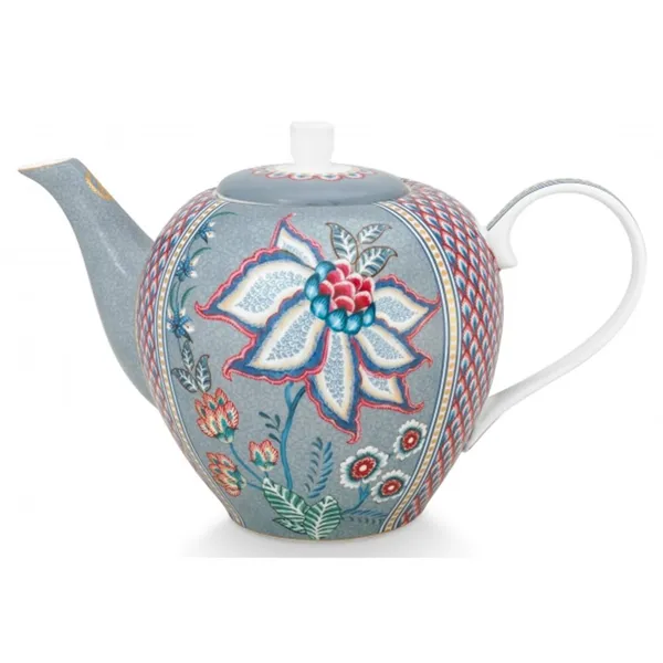 PiP Studio Flower Festival Bule Grande Azul Claro 1.6ltr