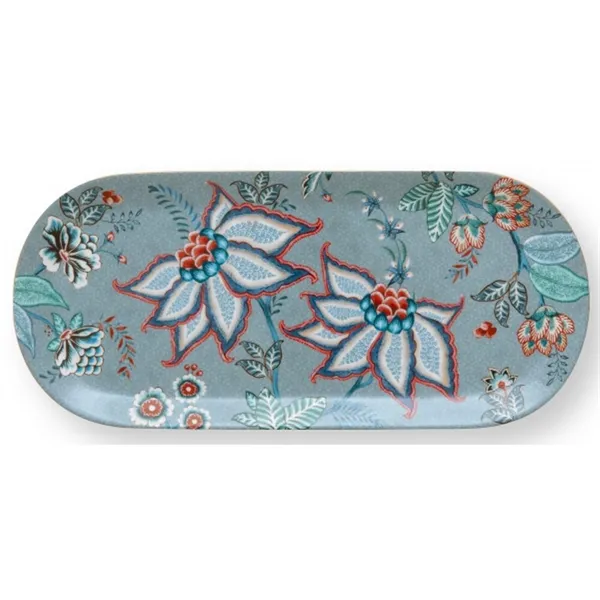 PiP Studio Flower Festival Torteira Rectangular Azul Claro 3