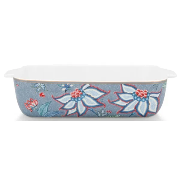 PiP Studio Flower Festival Tabuleiro Rectangular Azul 27.5x1