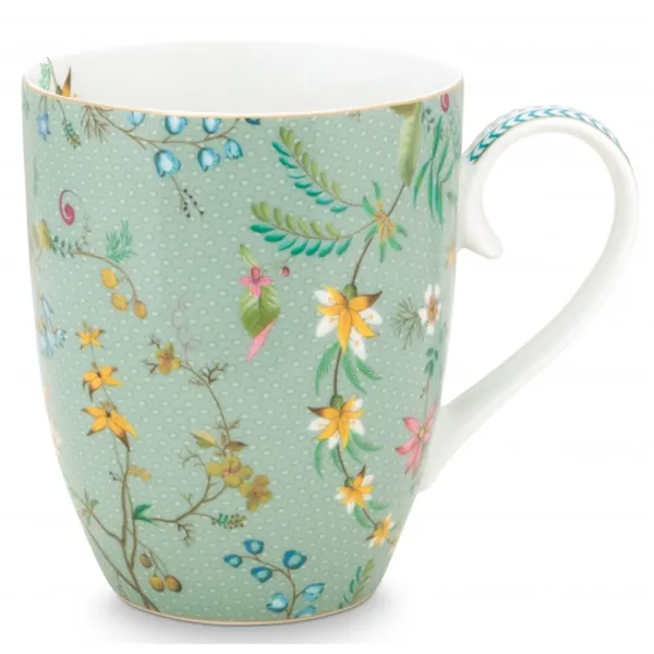 PiP Studio Jolie Caneca Flowers Azul 350ml
